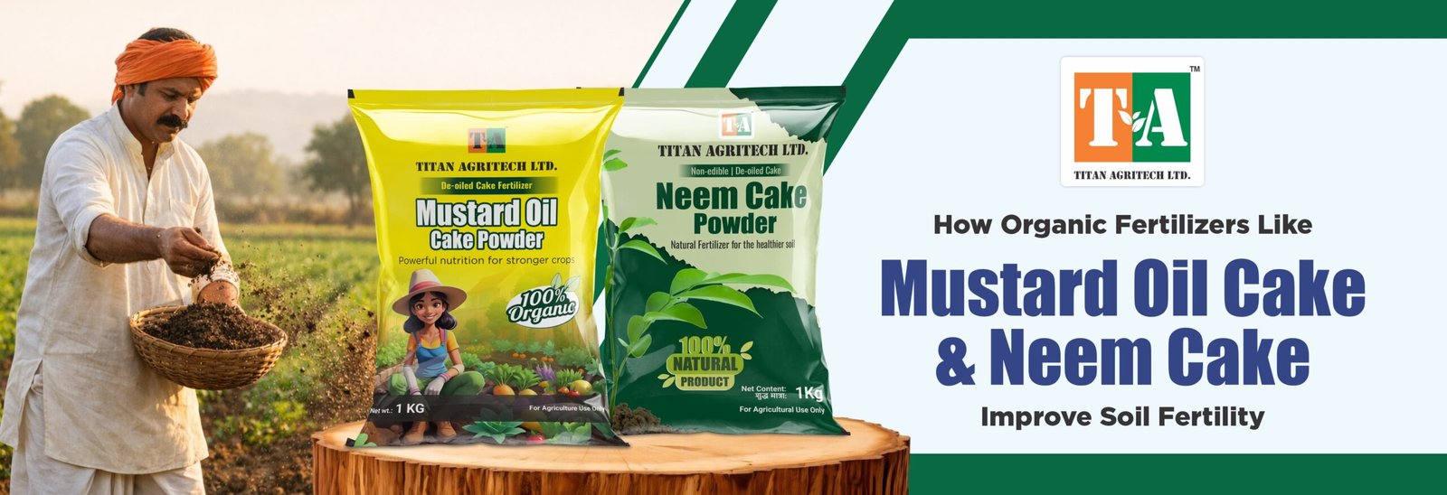 How Organic Fertilizers Like Mustard Oil Cake and Neem Cake Improve Soil Fertility